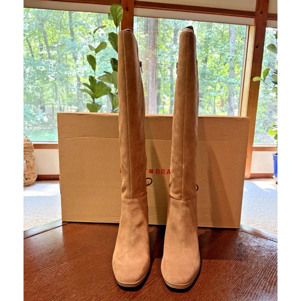 Lucky Brand Mekinna Over The Knee Suede Leather Boots Size 8M New In Box